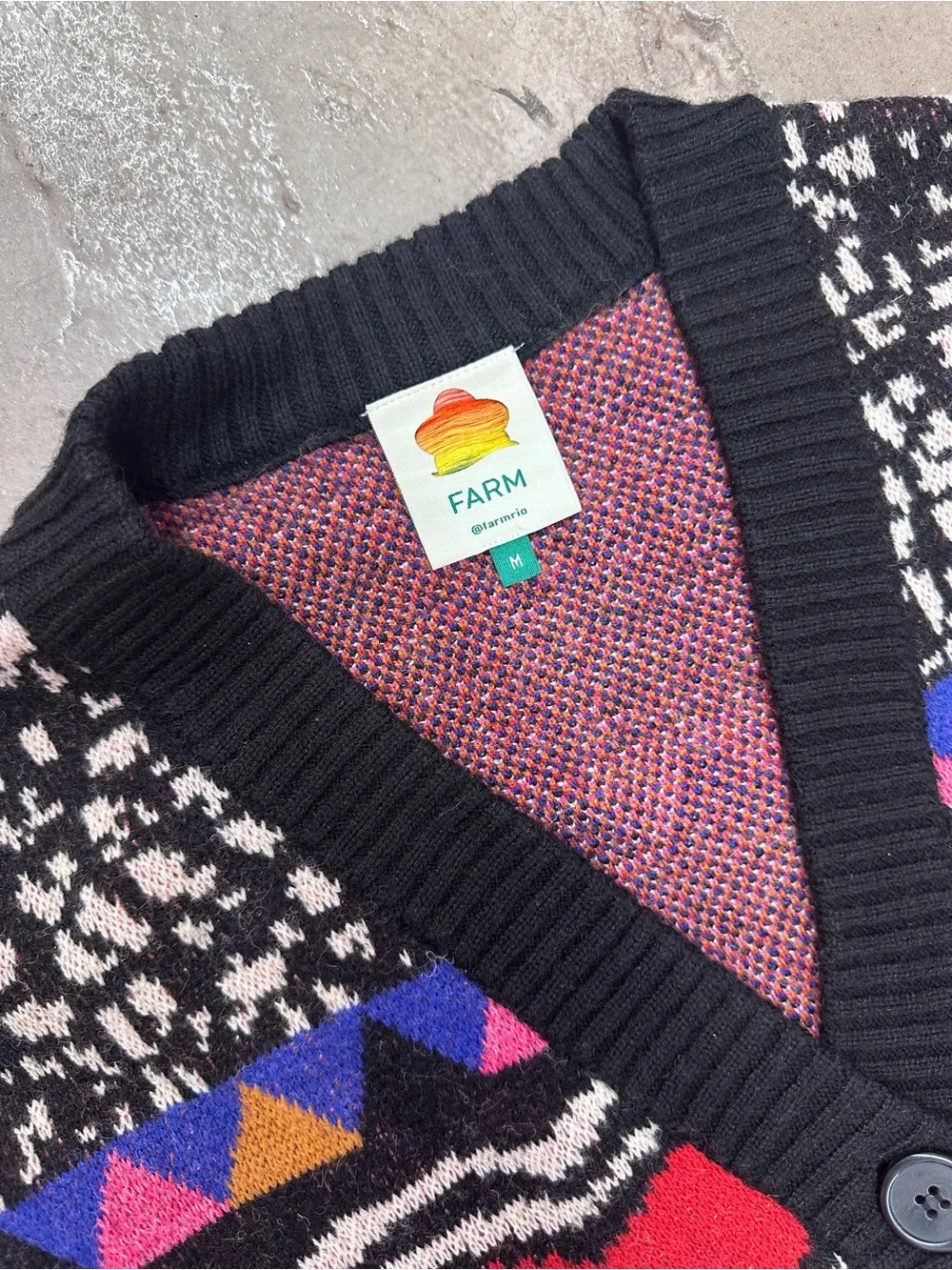 Farm Rio Patterned Button-Up Cardigan - Picture 5 of 8